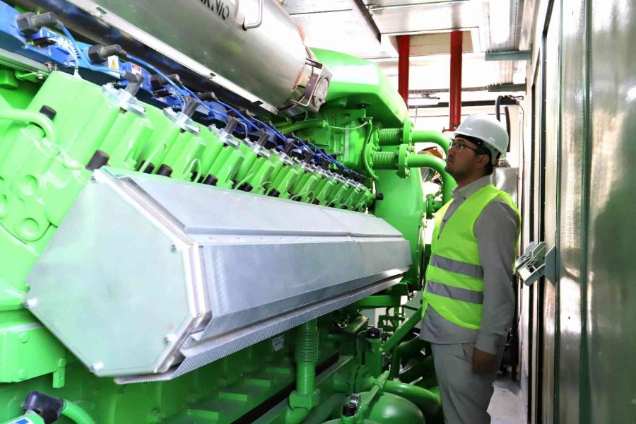 Aksaray’da Katı Atık Depolama Tesisinde Atıklar Enerjiye Dönüşüyor