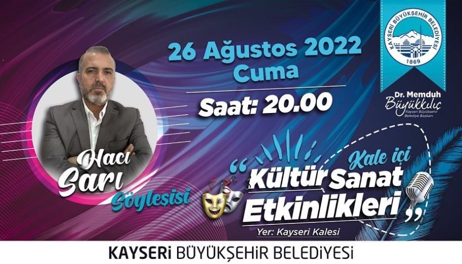 Kale İçi Kültür Sanat Etkinlikleri Kayserililerle Buluşmaya Devam Ediyor