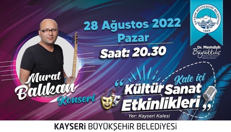 Kale İçi Kültür Sanat Etkinlikleri Kayserililerle Buluşmaya Devam Ediyor