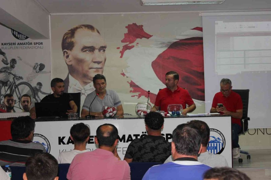 Kayseri 1. Amatör Küme Fikstürü Çekildi