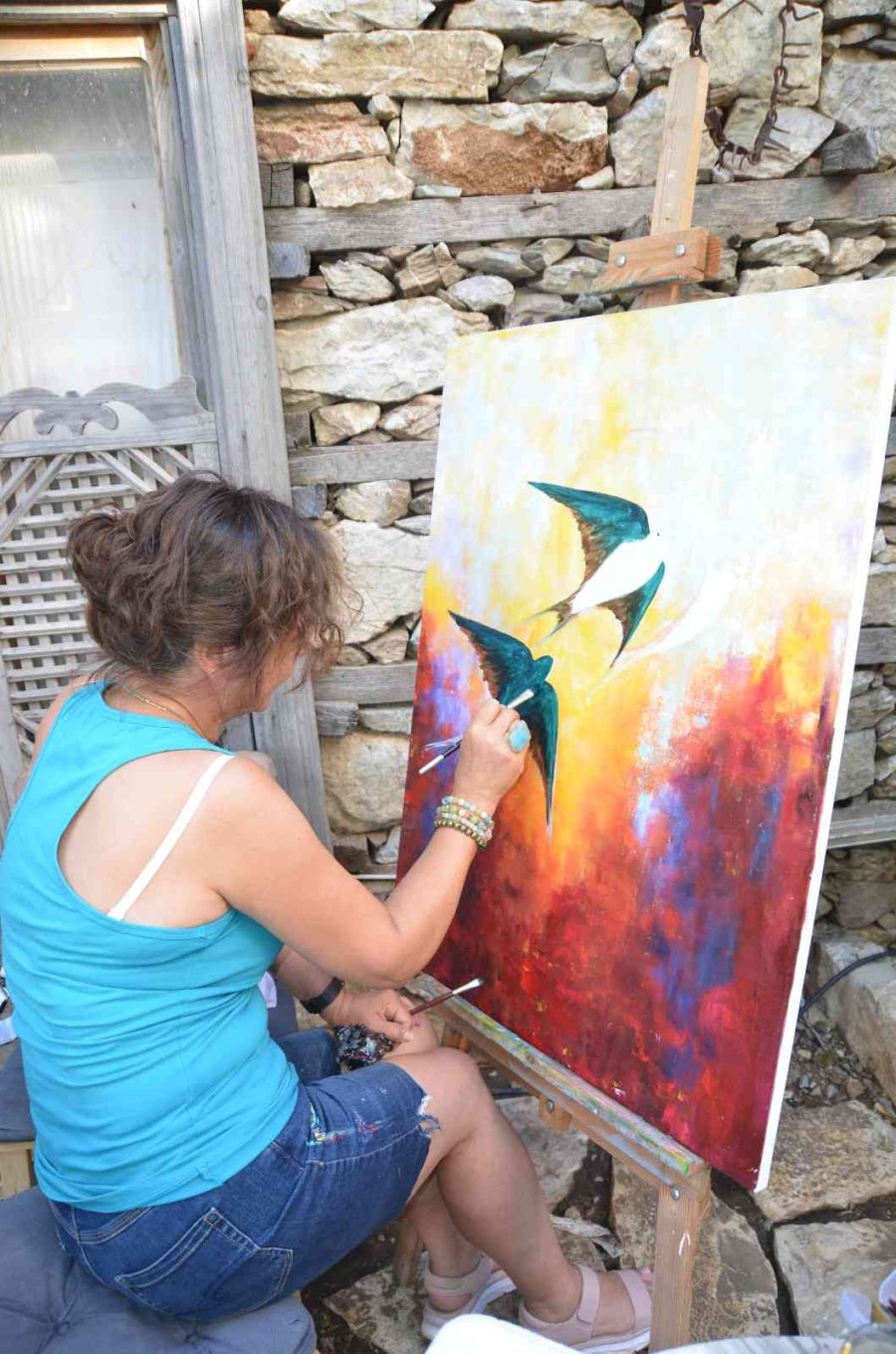 Resim Ve Heykel Sanatçıları Ormana’da Çalıştayda Buluştu