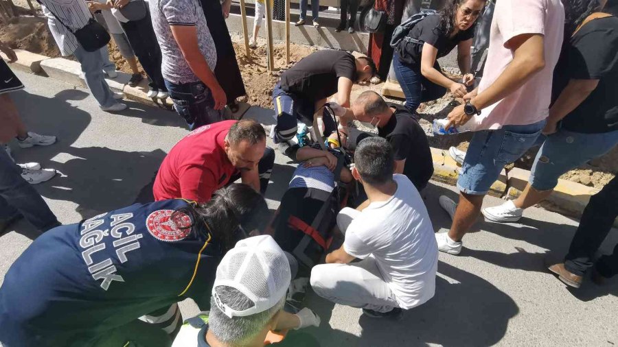 Otomobilin Çarptığı Kadın Yaralandı