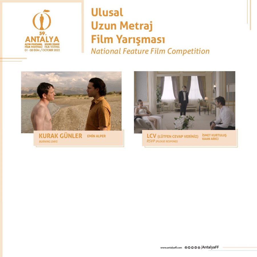 59. Antalya Altın Portakal Film Festivali’nde Ulusal Yarışma Filmleri Belli Oldu