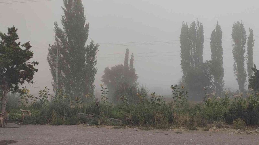 Develi’de Toz Bulutu Hayatı Olumsuz Etkiledi