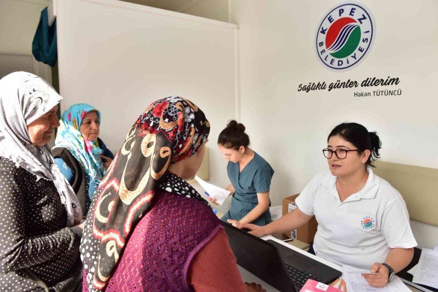 Kepez’in Mobil Kanser Tarama Tır’ı Korkuteli’nde