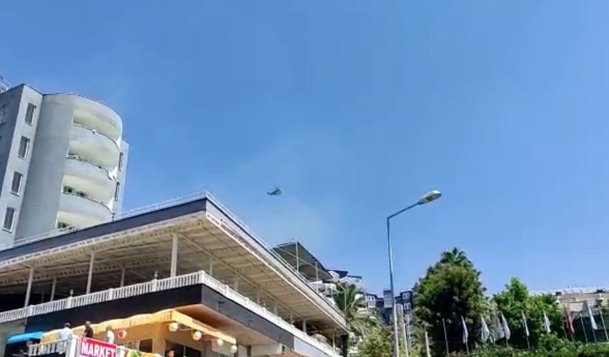 Alanya’da Korkutan Otel Yangını Söndürüldü