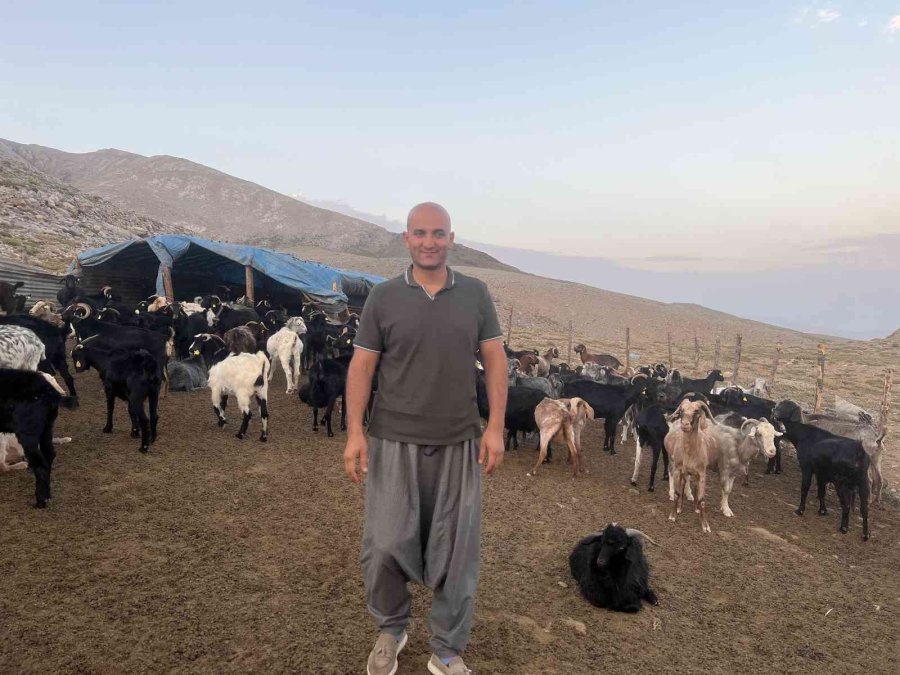 Kepenek Ve Şalvar Giydi Çobanlık Yaptı Bazlama Pişirdi