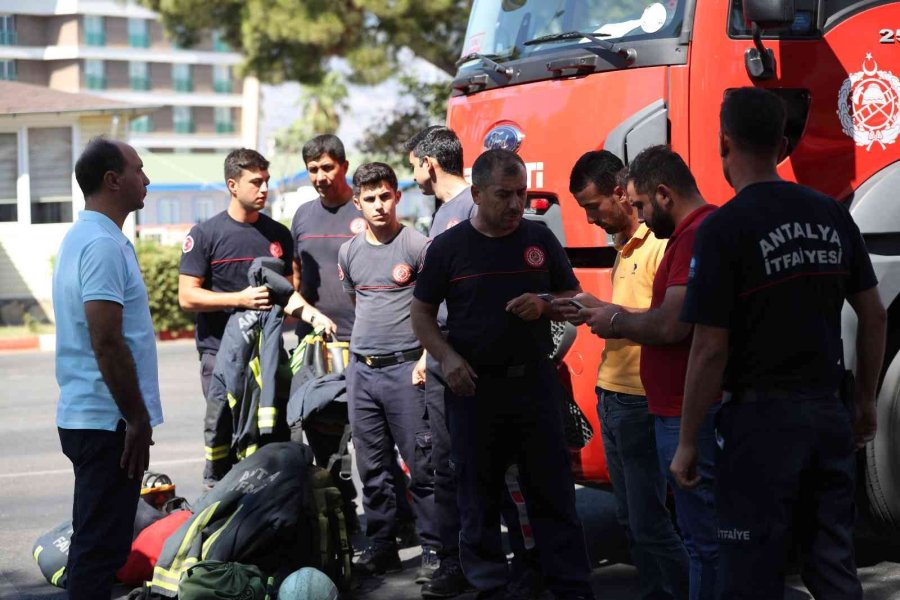 Antalya Büyükşehir’den Mersin’e İtfaiye Desteği