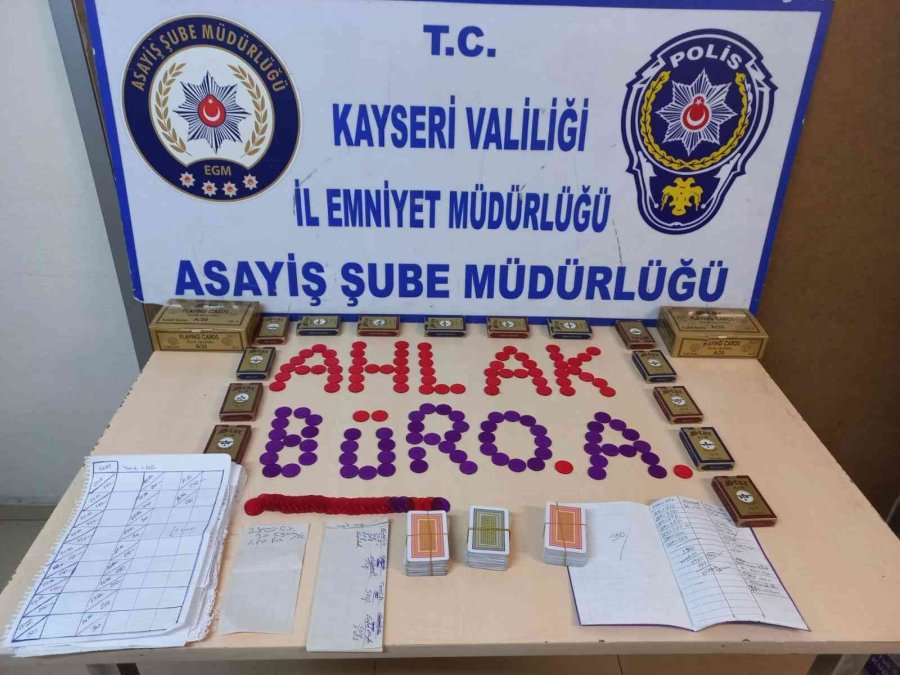 Kayseri’de ‘kumar’ Operasyonu: 13 Gözaltı