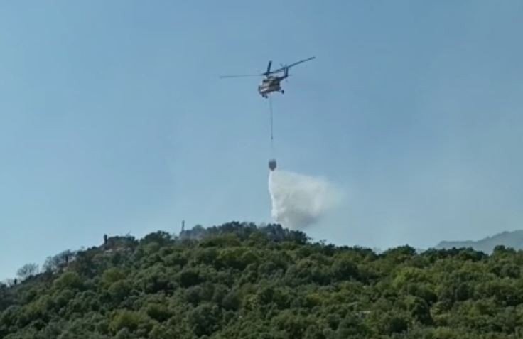 Demre’de Makilik Yangını Korkuttu