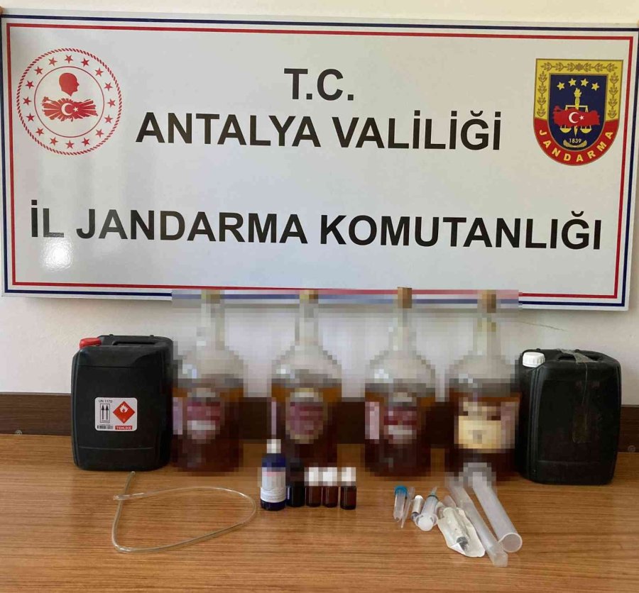 Antalya’da Sahte Alkol Üreticilerine Jandarmadan Darbe