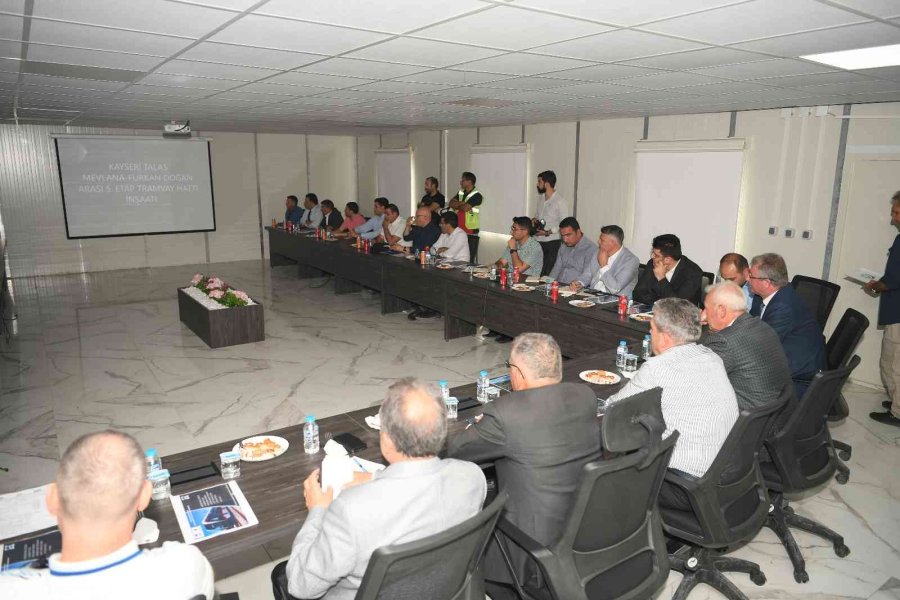 Başkan Büyükkılıç: “talas Tramvay Hattı’nda Yüzde 90’lara Ulaşmış Durumdayız”