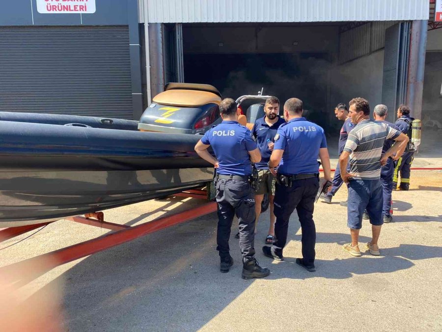 Tekne Bakımı Yapılan Depoda Yangın Çıktı: 1 Yaralı