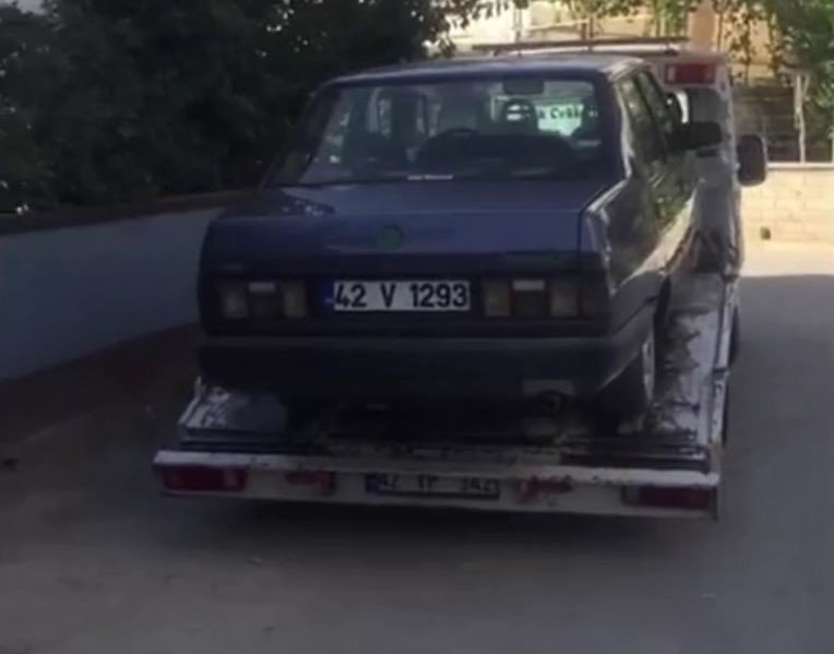 Konya’da Drift Yapan Sürücü Polisten Kaçamadı