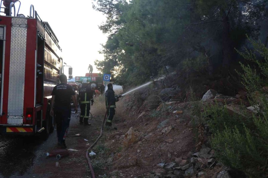 Alanya’da İkinci Orman Yangını Büyümeden Söndürüldü
