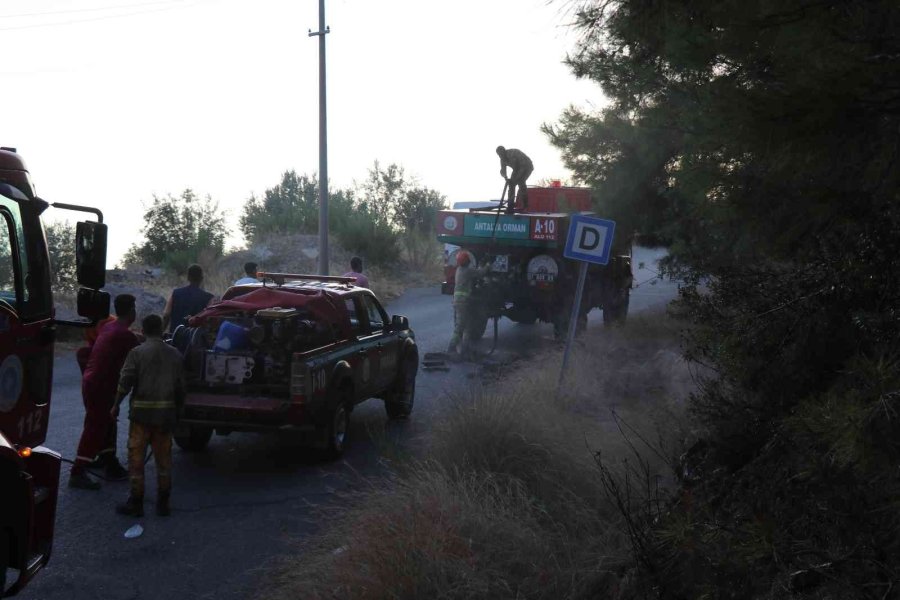 Alanya’da İkinci Orman Yangını Büyümeden Söndürüldü