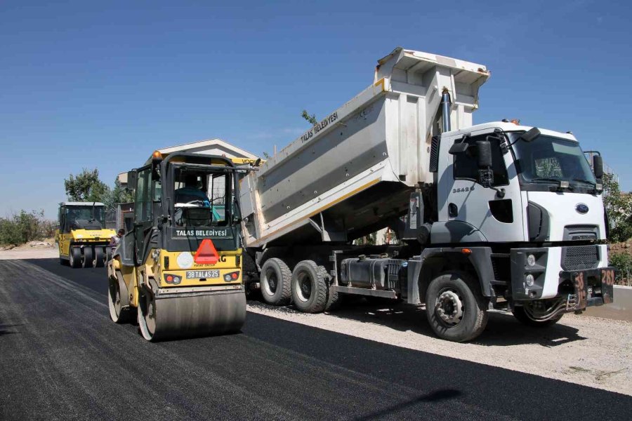 Talas’ta Asfalt Çalışmaları Hız Kesmiyor