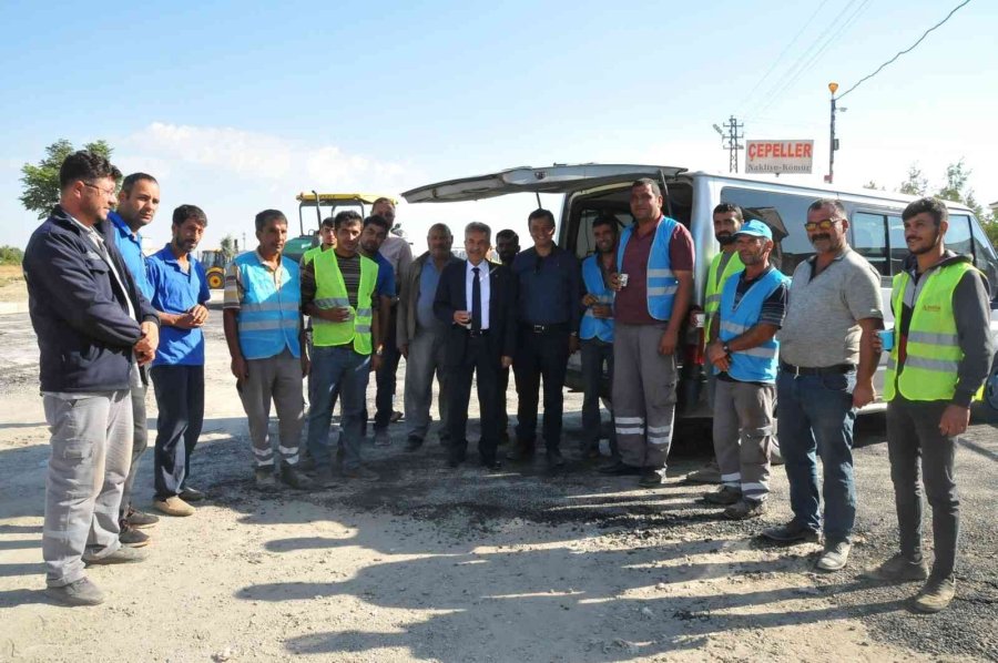 Akşehir’de Yollar Asfaltlanıyor