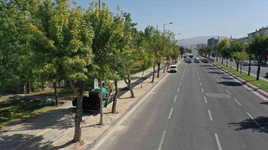 Büyükşehir’den Bisiklet Ve Yaya Yolu Çalışması