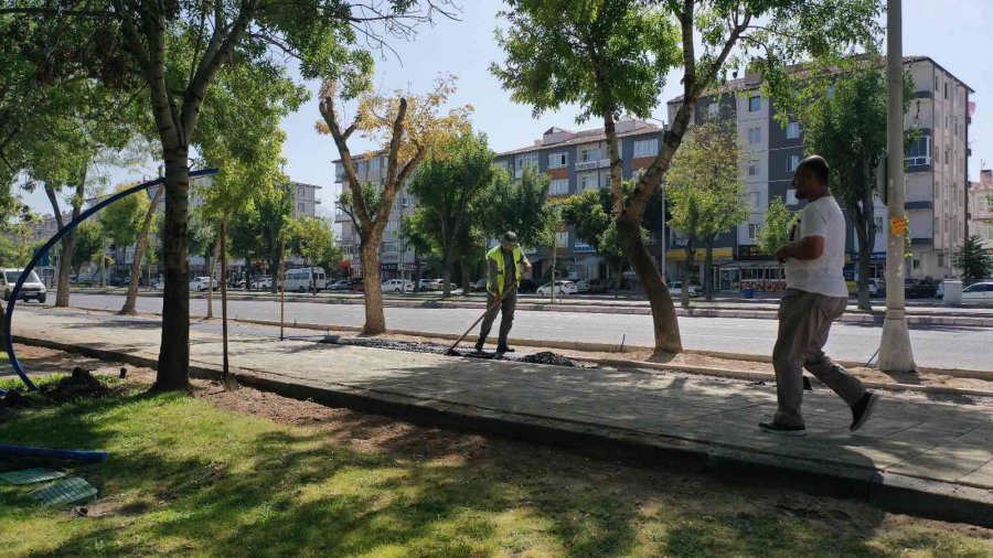Büyükşehir’den Bisiklet Ve Yaya Yolu Çalışması