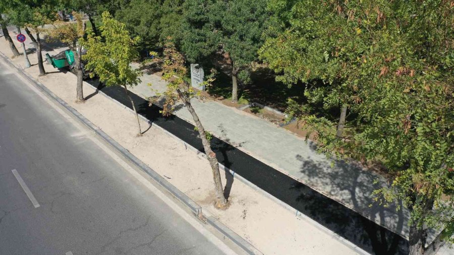 Büyükşehir’den Bisiklet Ve Yaya Yolu Çalışması