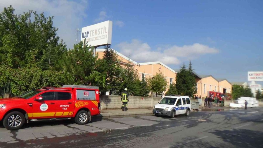 Kayseri’de Fabrika Yangını 2 Saatte Kontrol Altına Alındı