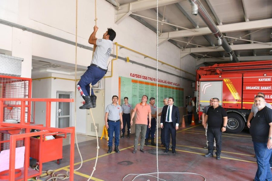 Başkan Yalçın: “kayseri Osb İtfaiyesi 7/24 Hazır”