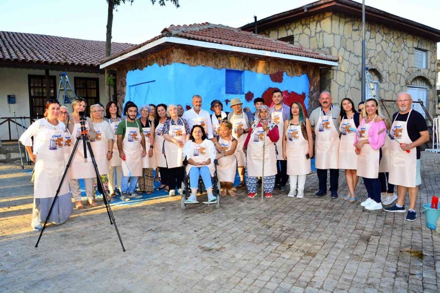 Manavgat’ta Antik Side’de Duvar Boyama Etkinliği