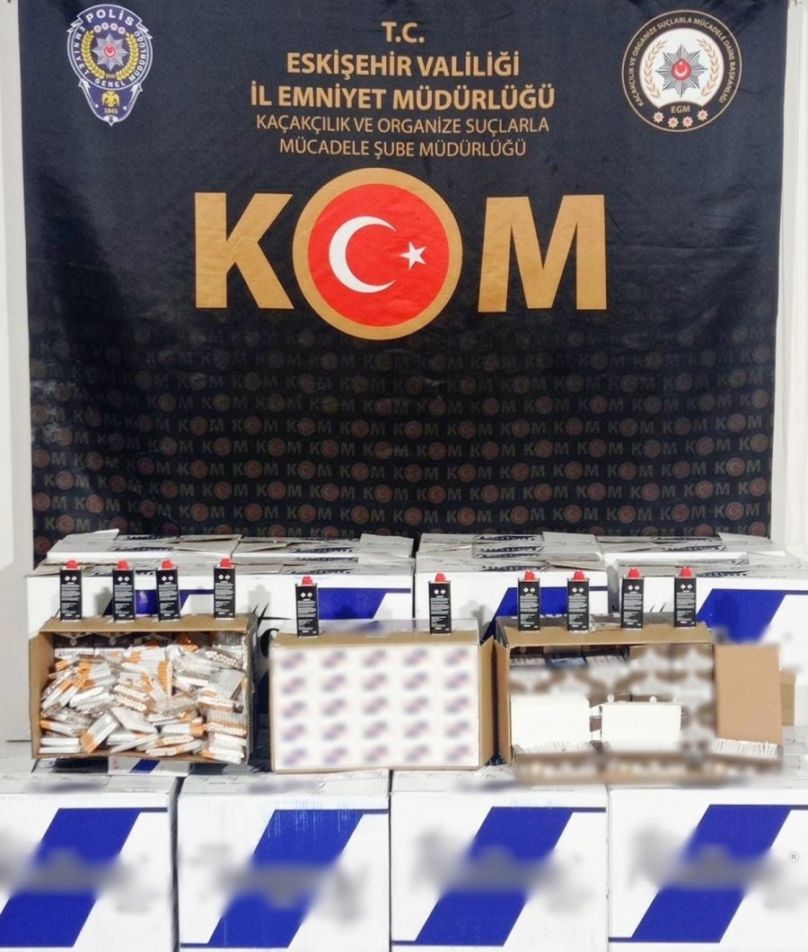 Eskişehir’de Binlerce Kaçak Ürün Ele Geçirildi, 6 Kişi Yakalandı