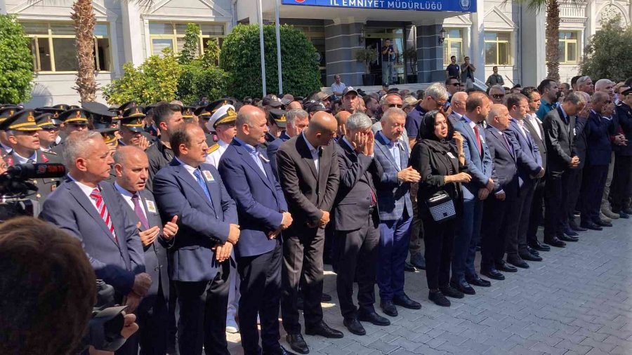 Bakan Soylu, Mersin Şehidi Polis Sedat Gezer İçin Düzenlenen Törende Konuştu