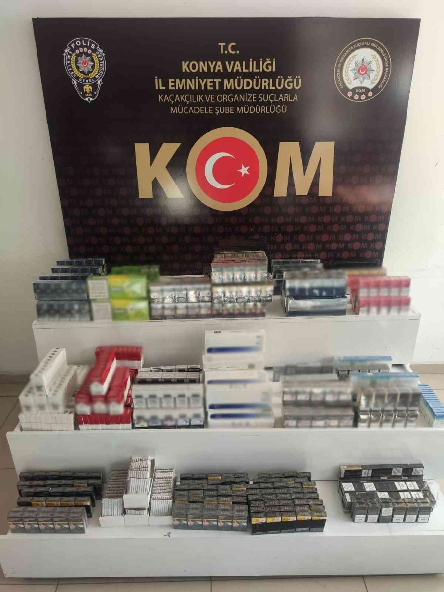 Konya’da 3 Bin 485 Paket Kaçak Sigara Ele Geçirildi
