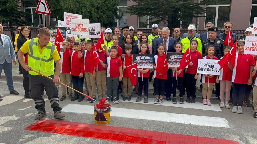 Trafikte Yaya Önceliğine Dikkat Çekmek Amacıyla Etkinlik Düzenlendi