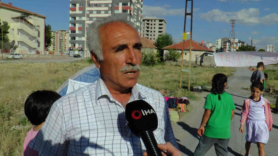 Sıfır Daire Beklerken Kalp Hastası Çocuklarıyla Çadıra Kaldı