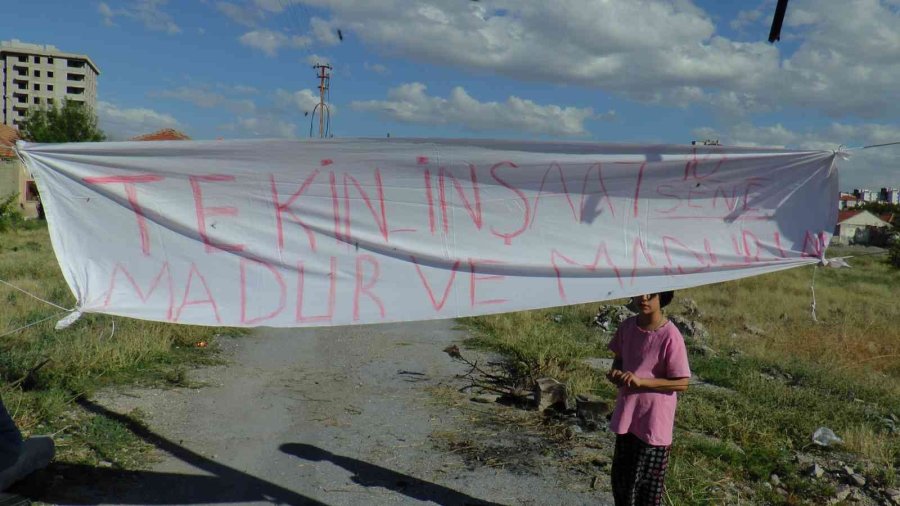 Sıfır Daire Beklerken Kalp Hastası Çocuklarıyla Çadıra Kaldı