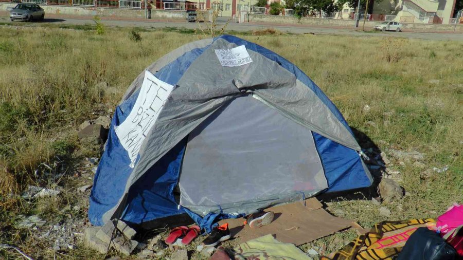 Sıfır Daire Beklerken Kalp Hastası Çocuklarıyla Çadıra Kaldı