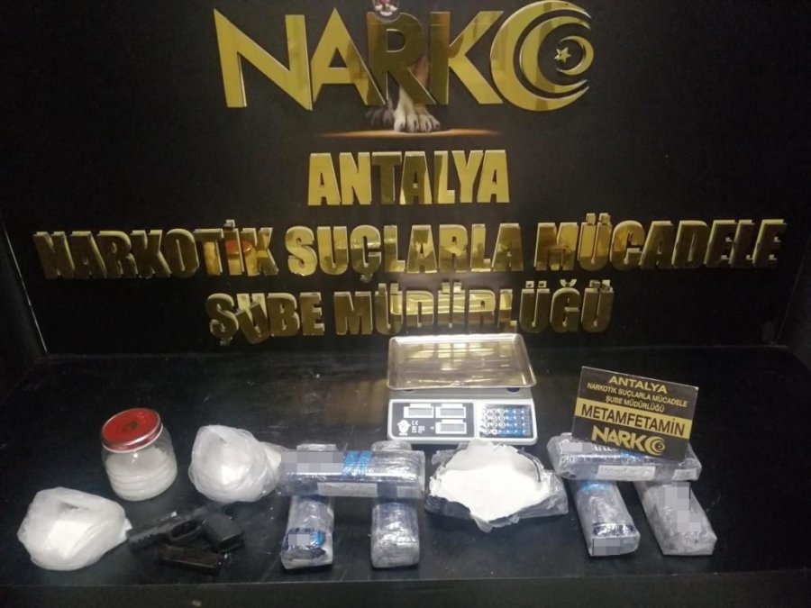 Antalya’da 6 Kilo 512 Gram Metamfetamin Ele Geçirildi: 7 Gözaltı