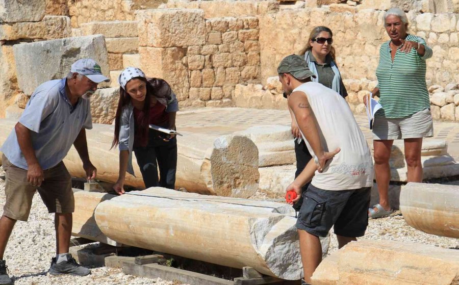 Elaiussa Sebaste Antik Kenti’nde Dev Sütunlar Ayağa Kaldırılacak