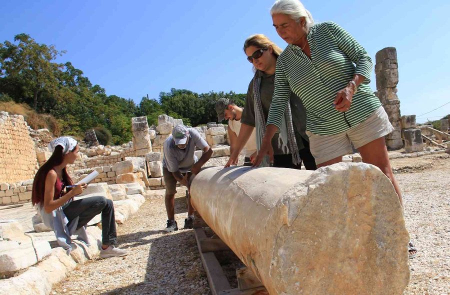 Elaiussa Sebaste Antik Kenti’nde Dev Sütunlar Ayağa Kaldırılacak