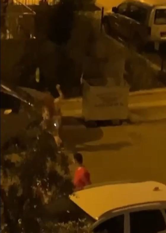 Genç Kadın Çılgına Döndü, Taşla Otomobile Saldırdı