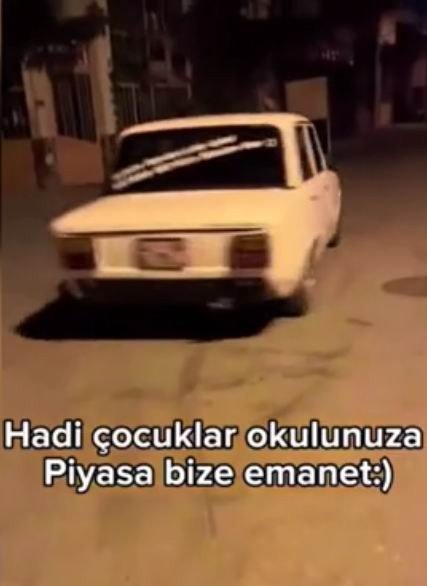 “hadi Çocuklar Okulunuza Piyasa Bize Emanet” Diyerek Drift Attı, Polise Yakalandı