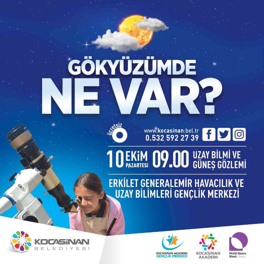 Kocasinan’da Öğrenciler, Uzayın Derinliklerine Yolculuk Yapacak