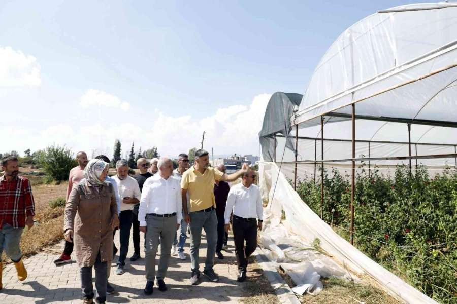 Gültak, Hortumdan Etkilenen Bölgelerde İncelemelerde Bulundu