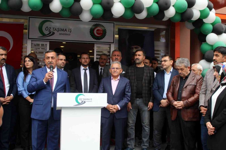 Öz Taşıma İş Sendikası Kayseri Bölge Başkanlığı Açıldı