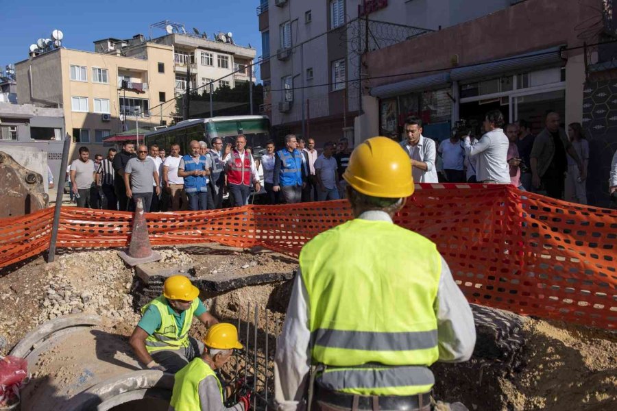 Başkan Seçer Alt Yapı Çalışmalarını Yerinde İnceledi