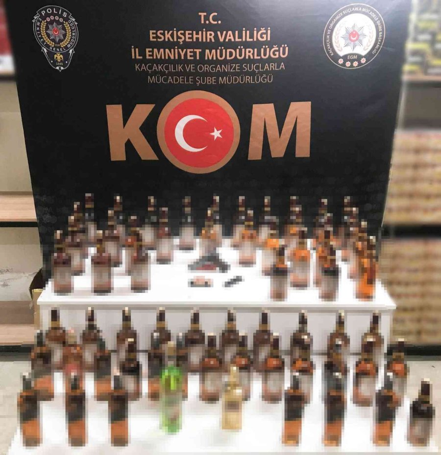 Eskişehir’de Kaçak Alkol Operasyonunda 3 Şüpheli Yakalandı