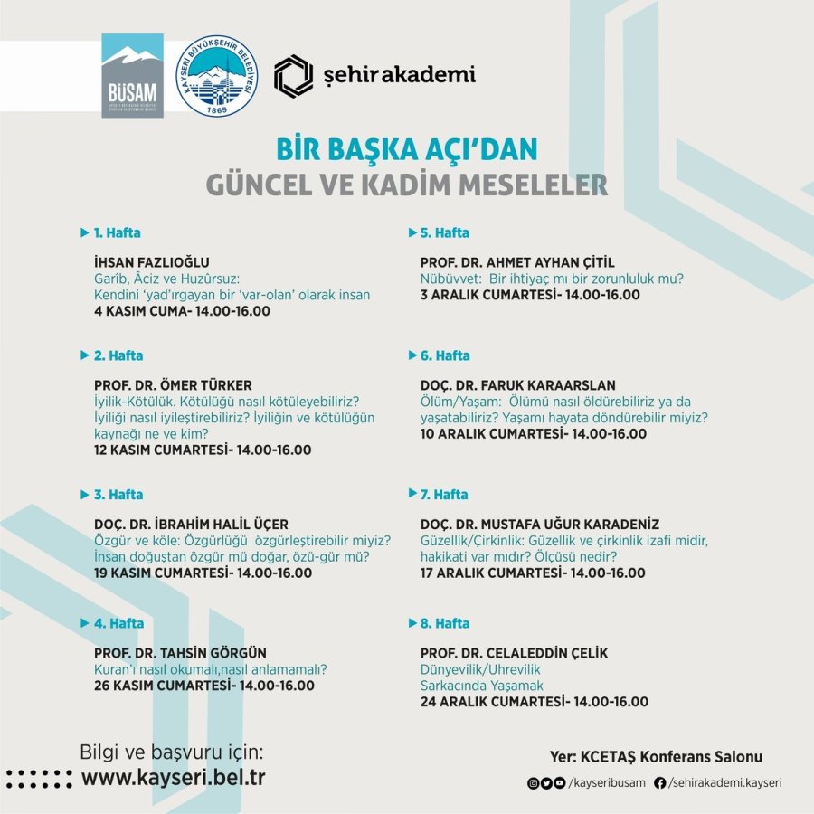 Şehir Akademi’nin 2022 Güz Dönemi Kayıtları Başladı