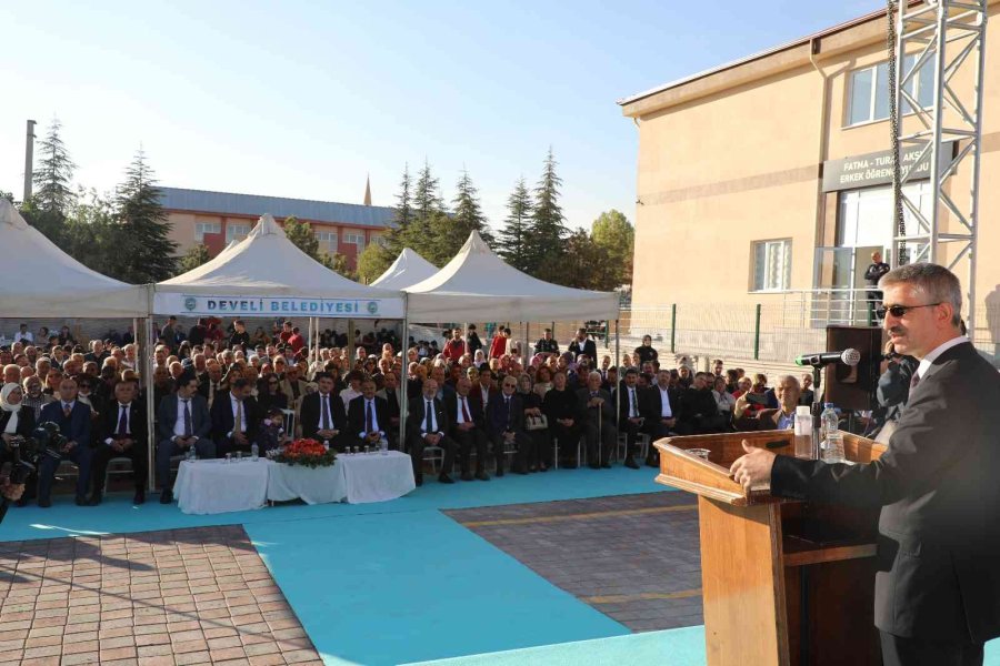 Develi’de Fatma-turan Aksu Erkek Öğrenci Pansiyonu Açıldı