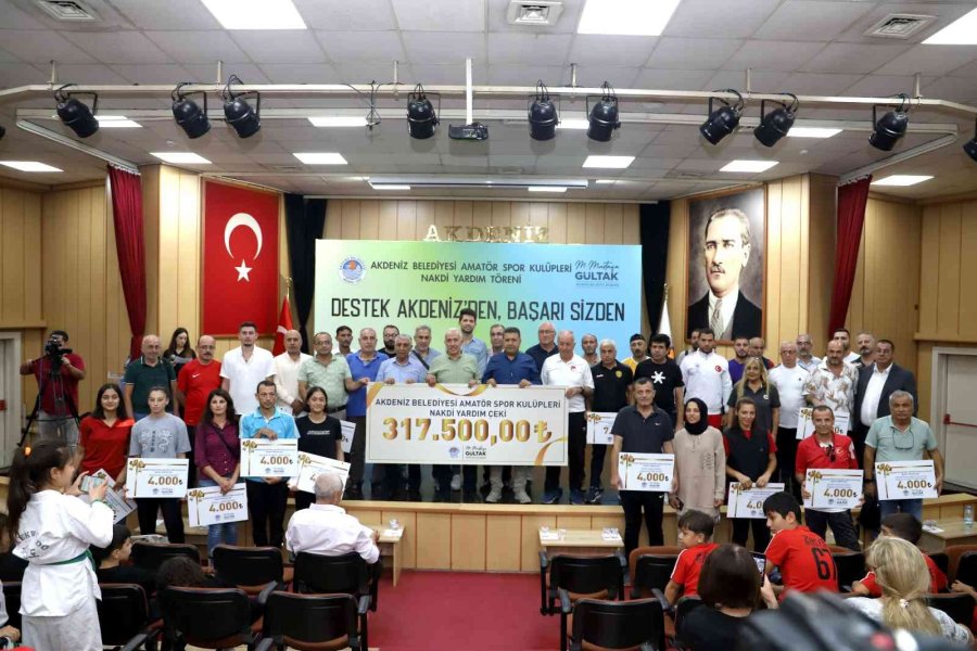 Akdeniz Belediyesinden Amatör Kulüplere 317 Bin 500 Tl Destek
