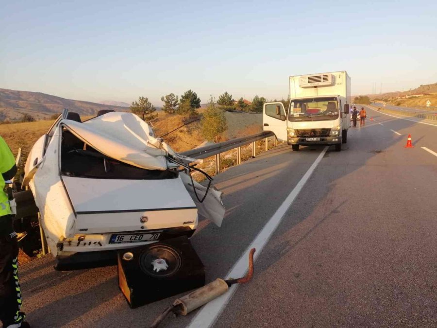 Korkuteli-denizli Karayolunda Trafik Kazası: 1 Ölü
