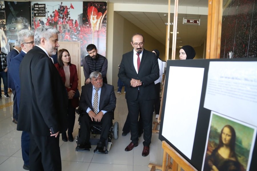 Asü’de Görme Engellilere Özel Kabartma Resim Sergi Açıldı